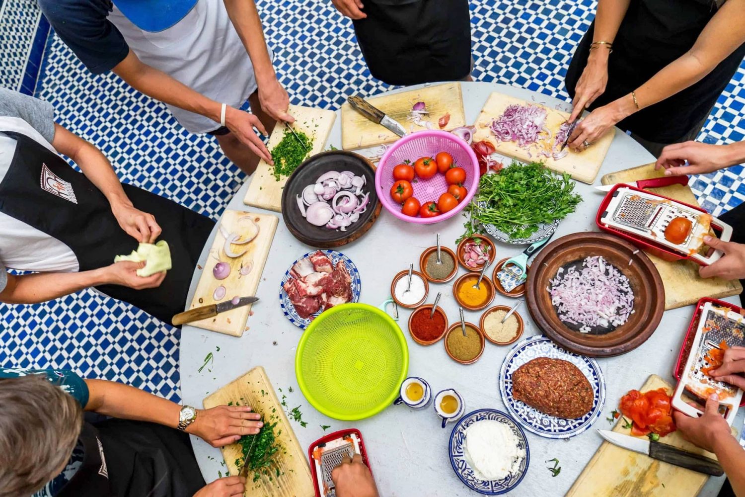 Clase de cocina en pueblos bereberes de Tunez