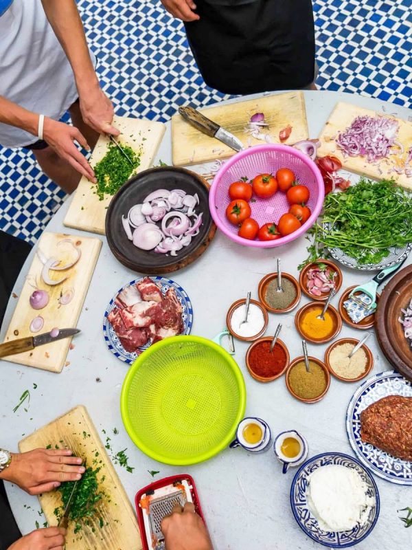 Clase de cocina en pueblos bereberes de Tunez