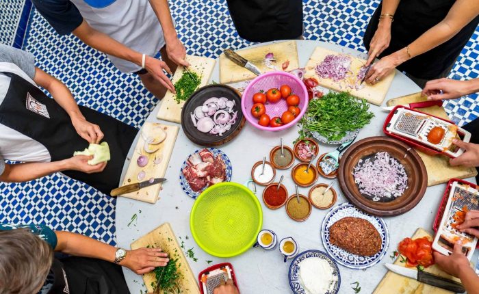 Clase de cocina en pueblos bereberes de Tunez