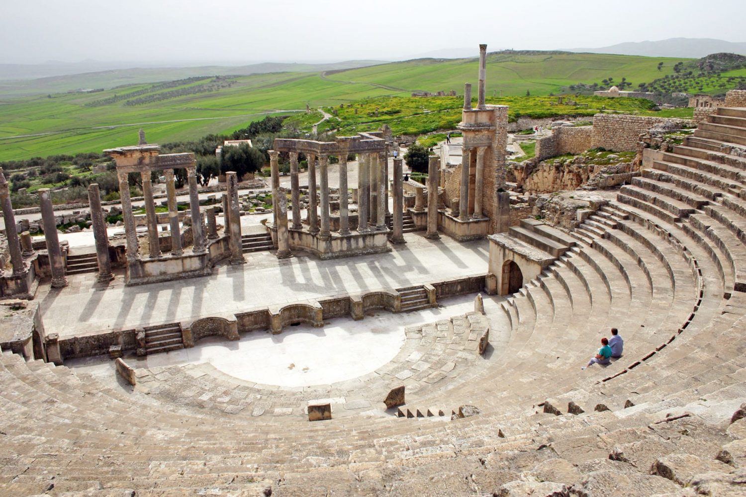 Tunisian cultural tour: Dougga roman ruins