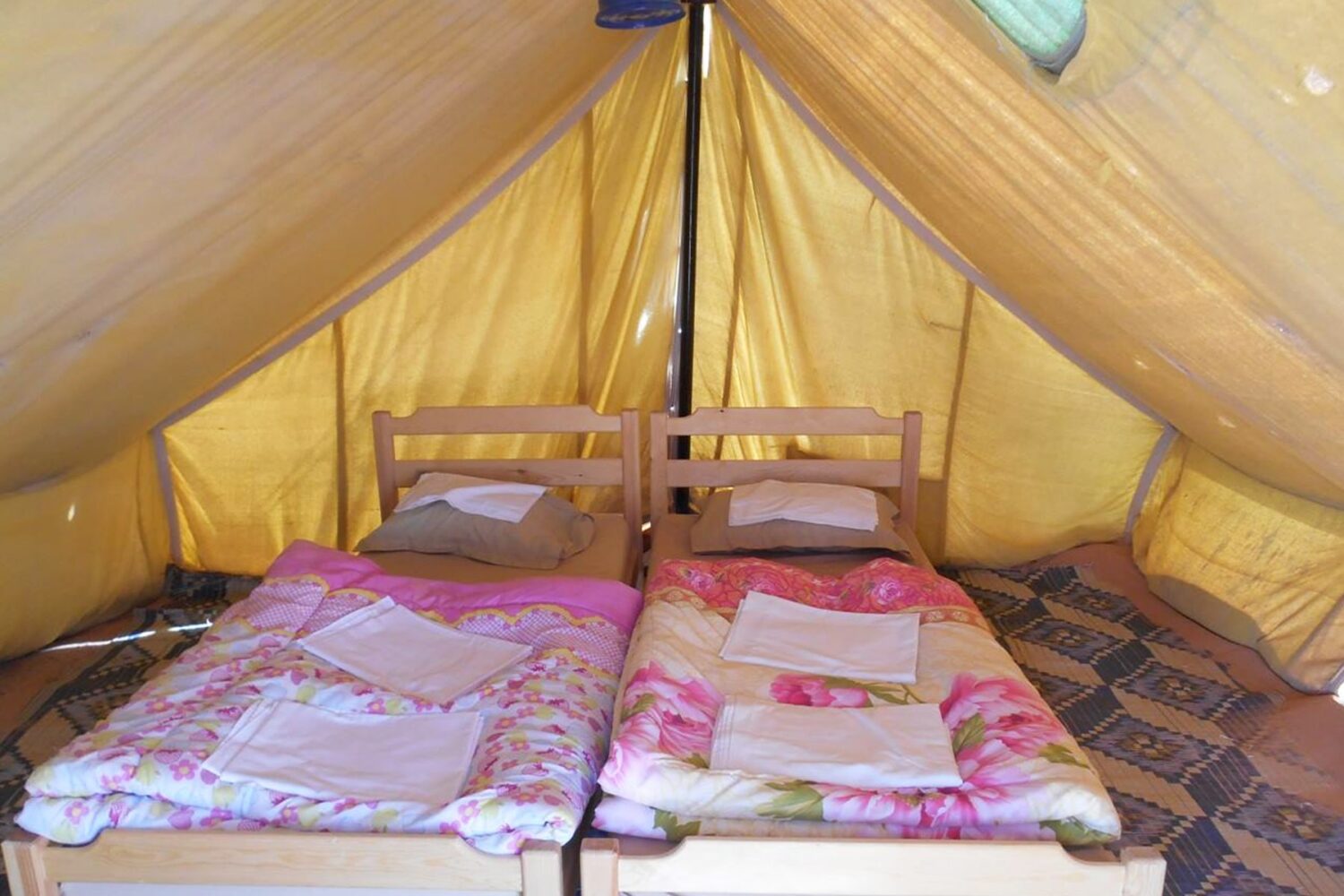 Zmela Saharan Camp and overnight in the desert
