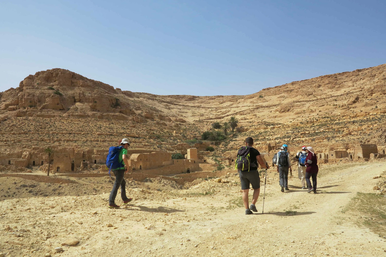 Trek y senderismo en el Sahara Tunez