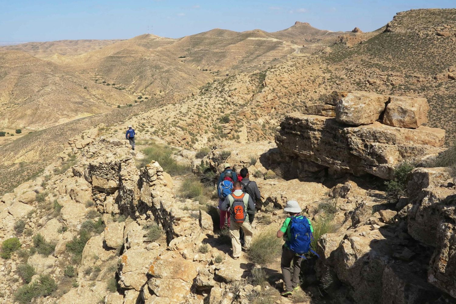 Trek y senderismo en el Sahara Tunez